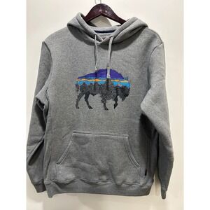 Grey Bison Patagonia Hoodie size medium